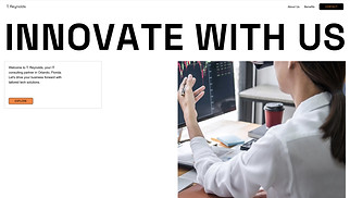 Landing Pages website templates - IT Consulting Agency (Business)